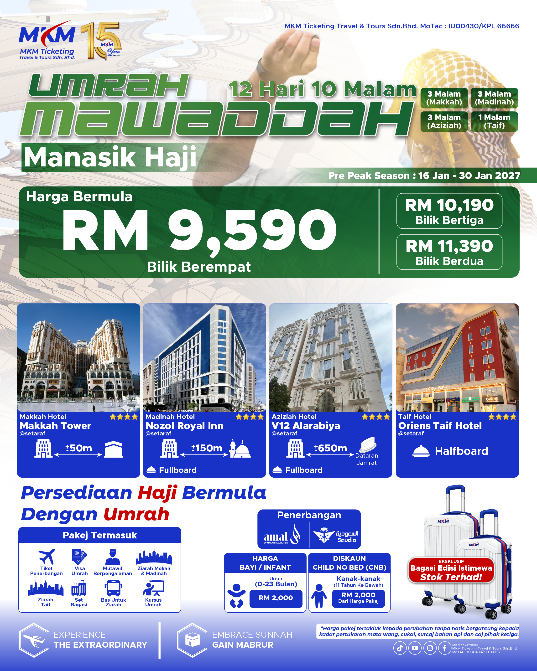 MKM Pakej Umrah Manasik Haji